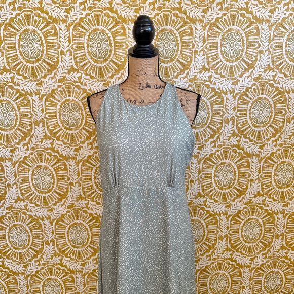 Prana Jewel Lake Sleeveless Summer Dress in Juniper Green Sharkstooth Sz XL - Picture 5 of 13